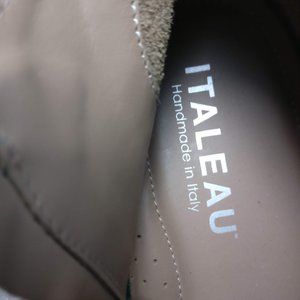 Handmade in Italy 100% Waterproof Leather Chelsea Ankle boot w8us Neutral Beige